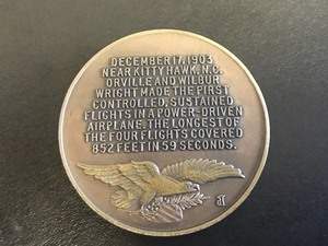 Great American Triumphs The Wright Brothers Coin 1.15oz Sterling Silver
