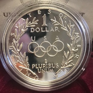 1988 S Olympic Proof Silver Dollar