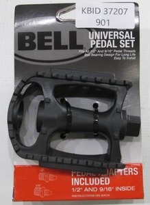 lot 901 image: Bell Universal Bicycle Bike Pedal Set