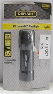 lot 919 image: Defiant 150 Lumen Compact LED Flashlight