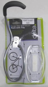 lot 920 image: Delta Design Single Bike Wall Mount Rack with Tray