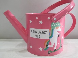 lot 929 image: Pink Unicorn Small Mini Watering Can