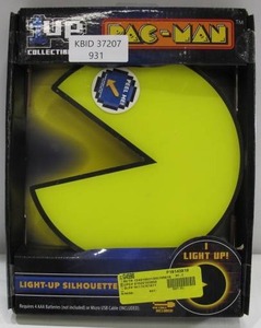 lot 931 image: 1up Collectibles Pac-Man Light Up Silhouette Sign