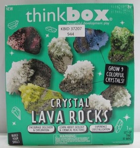 lot 944 image: Thinkbox Crystal Lava Rock Kit - Grow 9 Colorful Crystals
