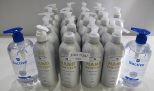 lot 950 image: Lot of 20 Bottles Hand Sanitizer Bactive Hand to Hand