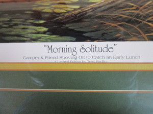 lot 1 image: Terry Redlin S&N Morning Solitude # 435312,107 29x42