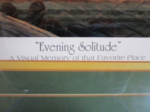 lot 2 image: Terry Redlin S&N Evening Solitude # 19299,500 29x42