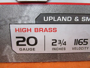 lot 13 image: (100) Rounds 20ga. Shotgun Shells
