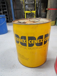 lot 37 image: (2) 5 gal Metal Cans