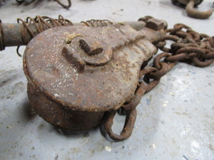 lot 45 image: Vintage Pulleys