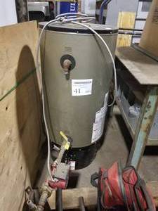 lot 41 image: American Water Heaters Polaris Hot Water Heater Natural Gas 34 Gallon PG10 34-150-2NV  with Grundfos Nonsubmersible Circulation Pump