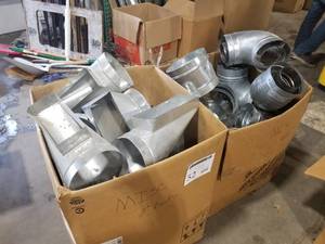 lot 52 image: Duct 8 Boot, Reducer (in 2 boxes)