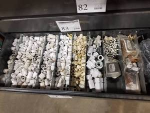 lot 84 image: PVC Pipe Fittings 12 (in 3rd drawer down)