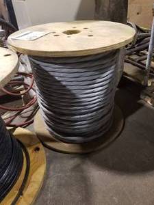 lot 89 image: Aluminum Wire 4-Wire 600V 3CDRS 6AWG (partial spool)