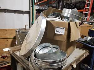 lot 100 image: Misc. Ducting (on table)