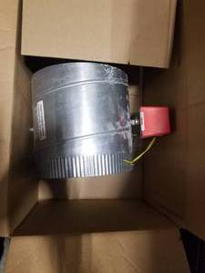lot 130 image: Zonefirst Mechanical Damper 10 Round Damper Spring Return RDS10 (in box)