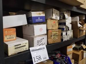 lot 158 image: AC Parts, Fan Parts, Smart Valve, Powerhead Assembly, Ignition Control (in box, on shelf)