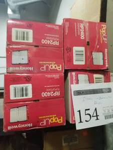 lot 154 image: Honeywell PopUP Air Filter RP2400 (in 4 boxes), Zone-A-Trol ZDB1220  Bottom Mount Zone Damper Spring Return 20Wx12H (in box)