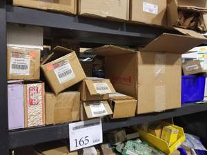 lot 165 image: Furnace Parts (in box, on shelf)