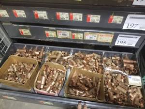 lot 199 image: Hardware - Brass Pipe Fittings (in 1 drawer)