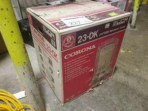 lot 227 image: Corona Portable Kerosene Heater 23-DK (new in box old stock)