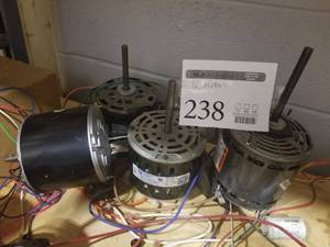 lot 238 image: Lot of (4) Single Phase Motors
