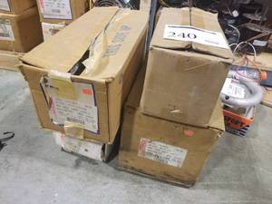 lot 240 image: Lot of (4) Single Phase Motors (in 4 boxes)