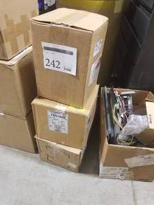 lot 242 image: Lot of (3) Single Phase Motors (in 3 boxes)