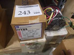 lot 243 image: Lot of (4) Single Phase Motors (in boxes)