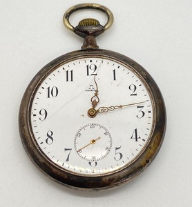 lot 38 image: Antique Omega Grand Prix 1900 0.875 Silver Pocket Watch-Paris- Works