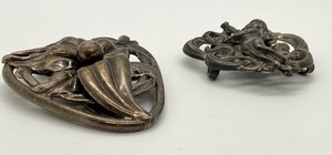 lot 45 image: Antique Cherub Clasp & Floral Motif Buckle