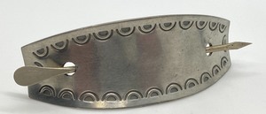 lot 70 image: Signed Jorgen Jensen Denmark Pewter Barrette Hair Clip