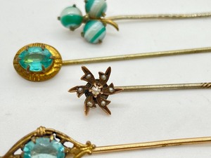 lot 76 image: 5 Antique Stick Pins