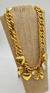 lot 99 image: 1960s Brass Heart Necklace