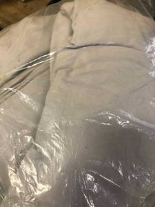 Legacy Velvet Flannel Platinum Solid King Duvet Cover,D1S6-K-PLATINUM,NEW