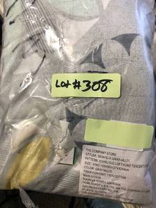 Whirligig LoftHome Gray Multi Geometric Cotton Percale King Duvet Cover, 50347D-K-GRAY-MULTI, NEW