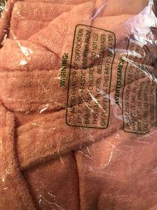 Cotton Adult SmallMedium Pink Lady Bath Robe, RK34-SM-PNKLDY, NEW