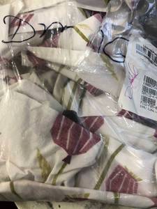 Everly Floral LoftHome Multicolored Cotton Percale King Duvet Cover, 50513D-K-MULTI, NEW