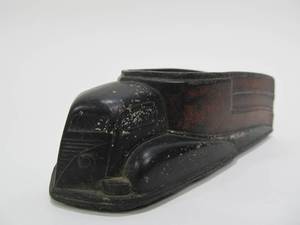 lot 63 image: Old Vintage Hard Rubber Toy Train Engine