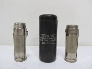 lot 71 image: Antique MARBLES & Superdux Match Holders