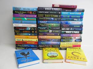 lot 9 image: Large Collection of Robert B. Parker Hardcover Suspense Novels