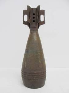 lot 35 image: WW2 Era 81mm Mortar Artillery Shell