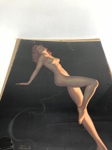 lot 312 image: Large Original 1940s Era Pinup Print by Earl Moran
