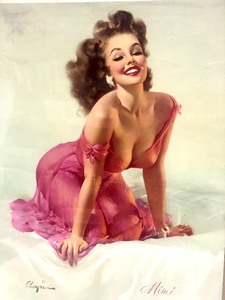 lot 313 image: Original 1940s Era GIL ELVGREN Pinup Print - Mimi