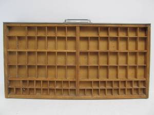 lot 159 image: Vintage Printers Cabinet DrawerTray