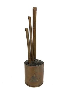 lot 337 image: Set of 3 Old vintage Russian Copper Scoops - Graduating Sizes
