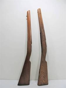 lot 260 image: 2 VintageAntique Wooden Gun Stocks