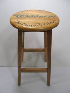 lot 266 image: DAddario Guitar String Advertising Wood Stool