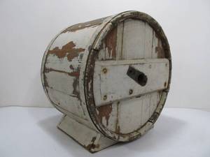 lot 275 image: Primitive Antique Painted Wood Butter Churn 