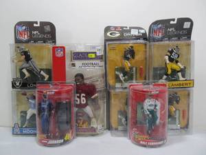 lot 228 image: Lot of Brand New NFL Football & 2 Nascar Figures